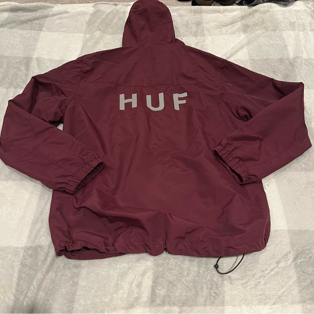 HUF ESSENTIALS Zip Up Jacket Merlot L